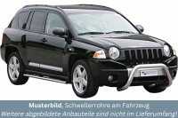 Schwellerrohre oval mit Tritt für JEEP Compass PK...