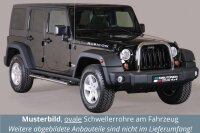 Schwellerrohre oval mit Tritt für JEEP Wrangler JK 5...