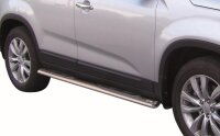 Schwellerrohre oval mit Tritt für KIA Sorento XM...