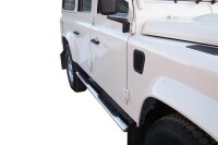 Schwellerrohre oval mit Tritt für LAND ROVER...