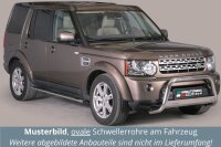 Schwellerrohre oval mit Tritt für LAND ROVER...
