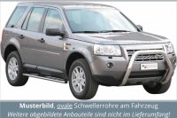 Schwellerrohre oval mit Tritt für LAND ROVER...