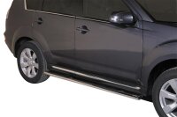 Schwellerrohre oval mit Tritt für MITSUBISHI...
