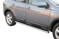 Schwellerrohre oval mit Tritt für NISSAN Qashqai +2...