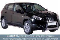 Schwellerrohre oval mit Tritt für NISSAN Qashqai J10...