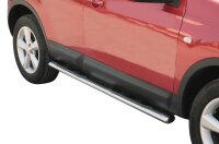 Schwellerrohre oval mit Tritt für NISSAN Qashqai J10...