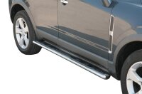 Schwellerrohre oval mit Tritt für OPEL Antara L-A...