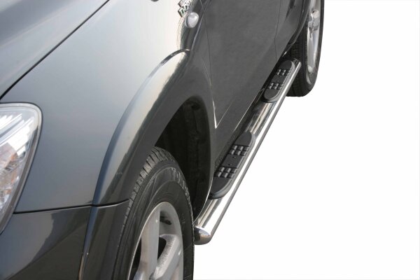 Schwellerrohre oval mit Tritt für TOYOTA RAV 4 XA3 2006-09 Edelstahl mit TÜV