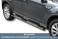 Schwellerrohre oval mit Tritt SCHWARZ für FORD Kuga...