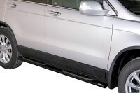 Schwellerrohre oval mit Tritt SCHWARZ für HONDA CR-V...