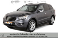 Schwellerrohre oval mit Tritt SCHWARZ für HYUNDAI...