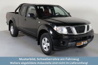 Schwellerrohre oval mit Tritt SCHWARZ für NISSAN...