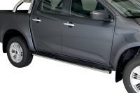 Schwellerrohre oval mit Tritt für ISUZU D-Max Bj.2020- Doppelkabine V2A mit TÜV
