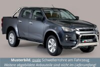 Schwellerrohre oval mit Tritt für ISUZU D-Max...