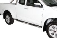 Schwellerrohre oval mit Tritt für ISUZU D-Max Bj.2020- Space Cab V2A mit TÜV