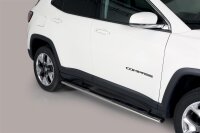 Schwellerrohre oval mit Tritt für JEEP Compass ab...