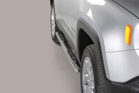 Schwellerrohre oval mit Tritt für JEEP Renegade...