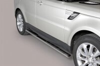Schwellerrohre oval mit Tritt für Range Rover Sport...