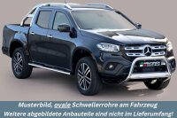 Schwellerrohre oval mit Tritt für MERCEDES X-Klasse...