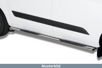 Schwellerrohre oval mit Tritt für MERCEDES X-Klasse W470 Edelstahl mit TÜV