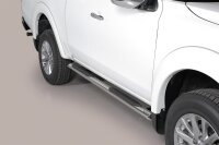 Schwellerrohre oval mit Tritt für MITSUBISHI L200...