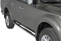 Schwellerrohre oval mit Tritt für MITSUBISHI L200...