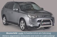 Schwellerrohre oval mit Tritt für MITSUBISHI...