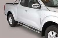 Schwellerrohre oval mit Tritt für NISSAN Navara King...