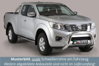 Schwellerrohre oval mit Tritt für NISSAN Navara King...