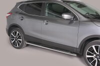 Schwellerrohre oval mit Tritt für NISSAN Qashqai J11...
