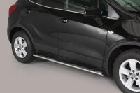 Schwellerrohre oval mit Tritt für OPEL Mokka & Mokka X Edelstahl mit TÜV