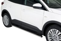 Schwellerrohre oval mit Tritt für OPEL Grandland X...