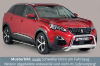 Schwellerrohre oval mit Tritt für PEUGEOT 3008 Bj....