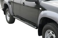 Schwellerrohre oval mit Tritt SCHWARZ für MAZDA BT50...