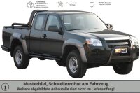 Schwellerrohre oval mit Tritt SCHWARZ für MAZDA BT50...