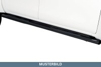 Schwellerrohre oval mit Tritt SCHWARZ für MITSUBISHI L200 Club Cab Bj. 2015-18 TÜV