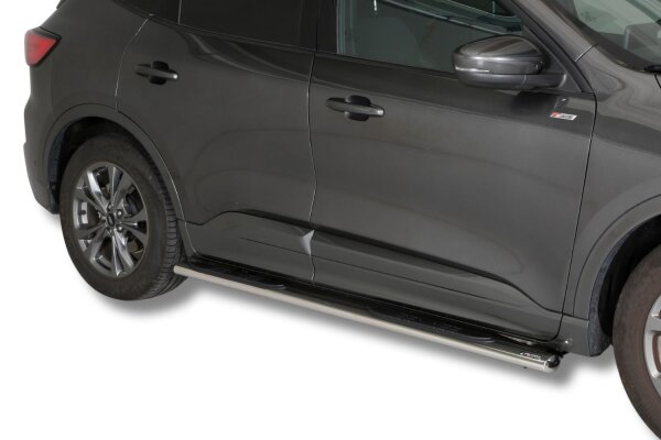 Schwellerrohre oval mit Tritt für FORD Kuga ab Bj. 2020- Edelstahl mit TÜV