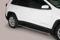 Schwellerrohre oval mit Tritt für Jeep Cherokee KL...