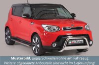 Schwellerrohre oval mit Tritt für KIA Soul PS Bj.14-19 Edelstahl mit TÜV