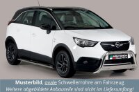 Schwellerrohre oval mit Tritt für OPEL Crossland X...