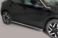 Schwellerrohre oval mit Tritt für OPEL Mokka Bj.21-...