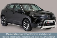 Schwellerrohre oval mit Tritt für OPEL Mokka Bj.21-...