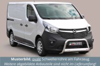 Schwellerrohre oval mit Tritt für OPEL Vivaro kurz...