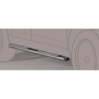 Schwellerrohre Design für FORD Ranger Doppelkabine 2009-11 V2A mit TÜV