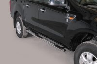 Schwellerrohre Design für FORD Ranger Doppelkabine 2012 > V2A mit TÜV