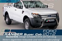 Schwellerrohre Design für FORD Ranger Super Cab 2AB...