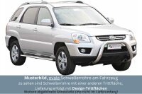 Schwellerrohre Design für KIA Sportage JE 2008-10 Edelstahl mit TÜV