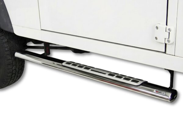 Schwellerrohre Design für LAND ROVER Defender LD 90 Edelstahl mit TÜV