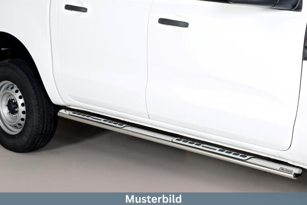 Schwellerrohre Design für MITSUBISHI L200 Doppelkabine 2006-09 V2A TÜV