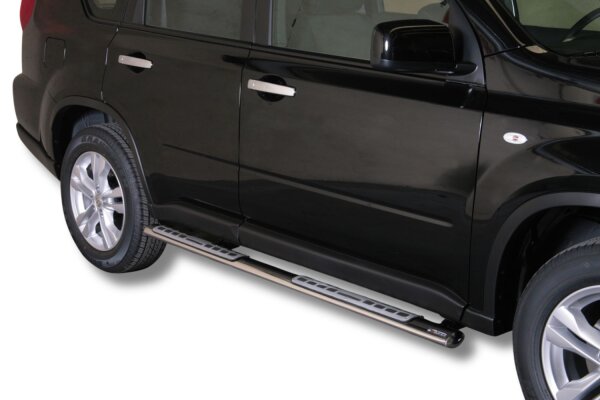 Schwellerrohre Design für NISSAN X-Trail T31 2011-2014 Edelstahl
